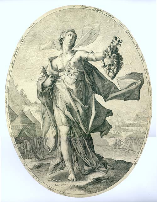HENDRICK GOLTZIUS (1558 Muhlbrecht near Venlo - 1617 Haarlem). After Goltzius by Nicolaes Braeu.